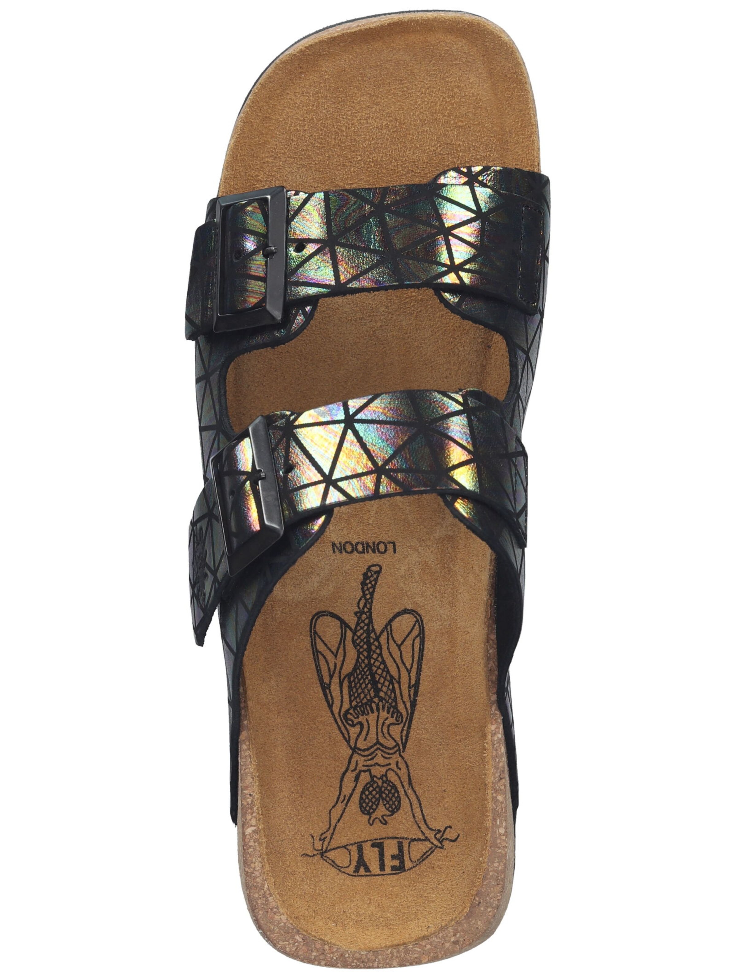 FLY LONDON Mule in Black