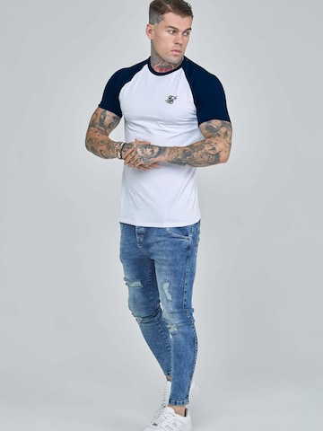 SikSilk Shirt 'Raglan' in Wit