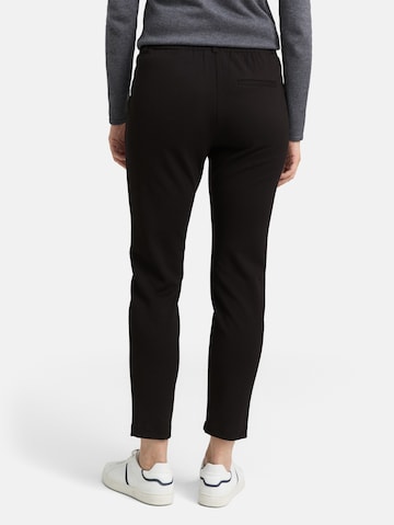 TOM TAILOR Regular Pleat-front trousers in Black