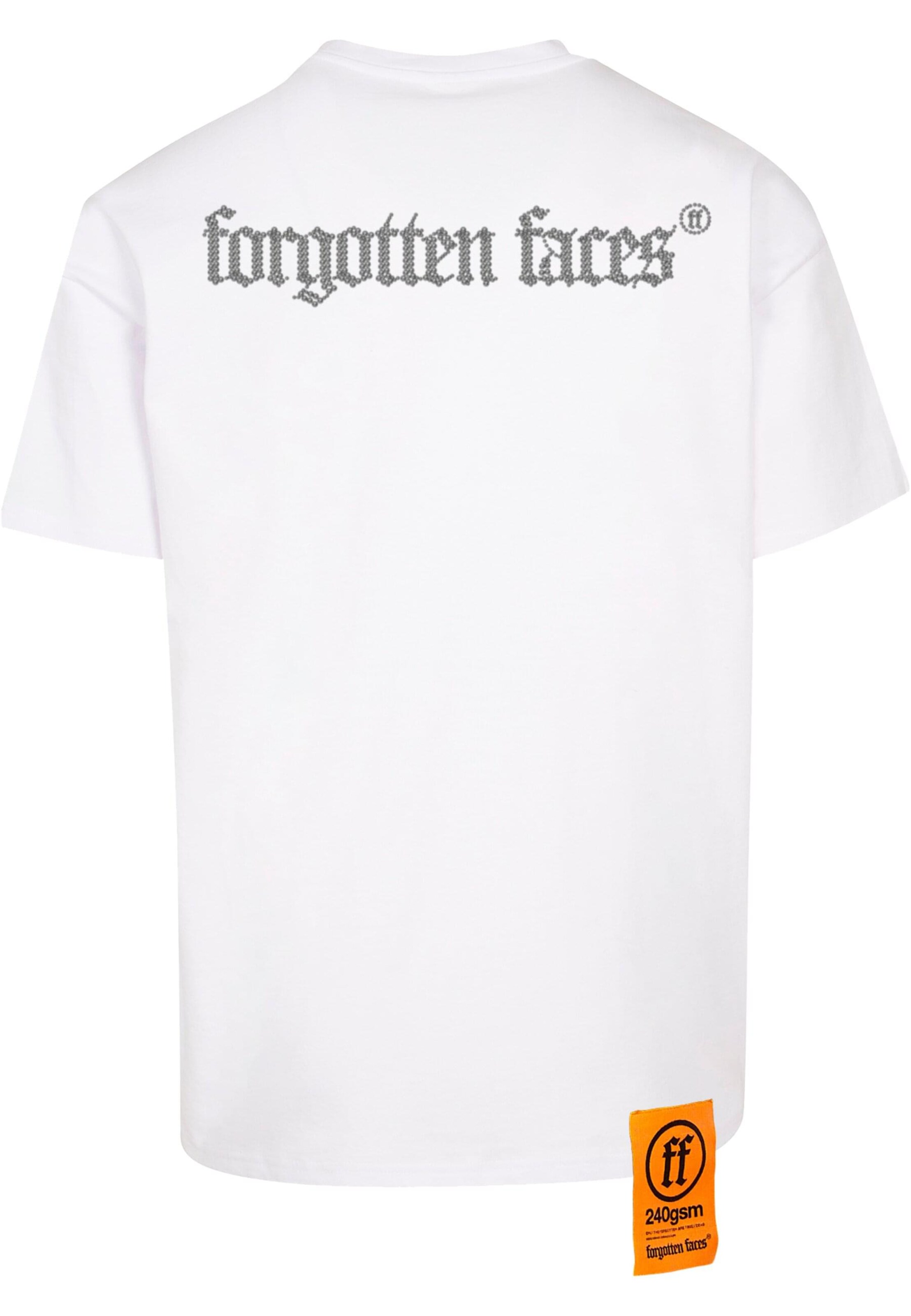 Maglietta 'Diamond Skull' di Forgotten Faces in bianco