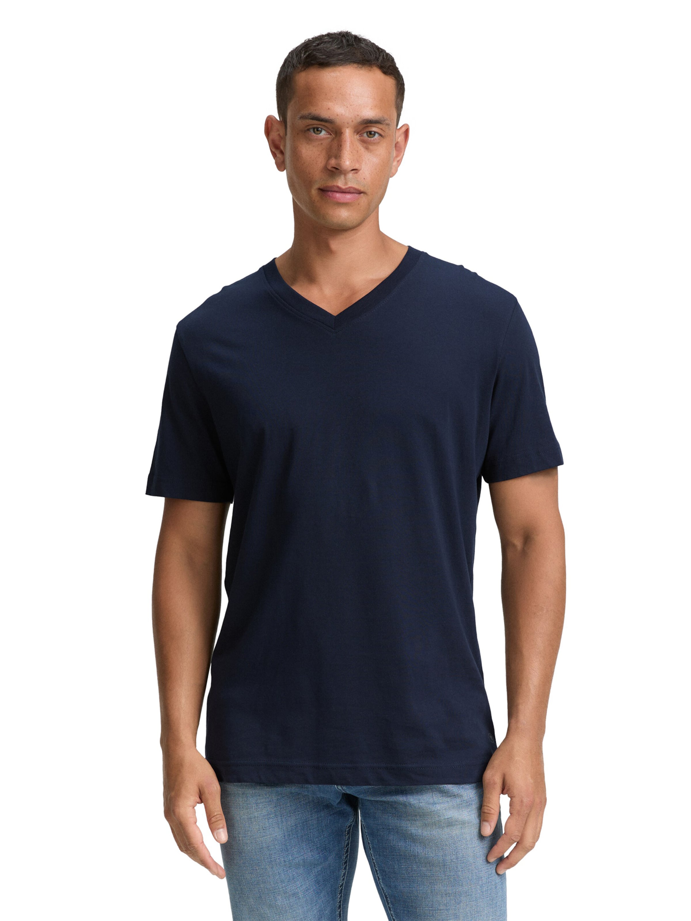 TOM TAILOR Tričko – modrá: přední strana