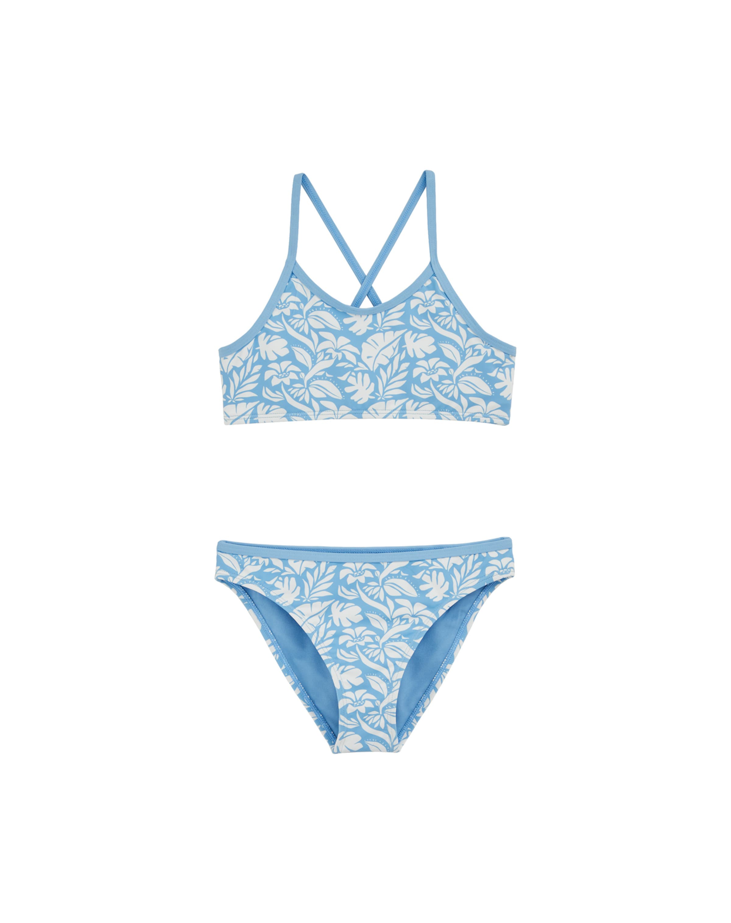 Bustier Bikini WE Fashion en bleu : devant
