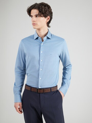 Michael Kors Slim Fit Hemd in Blau: Vorderseite