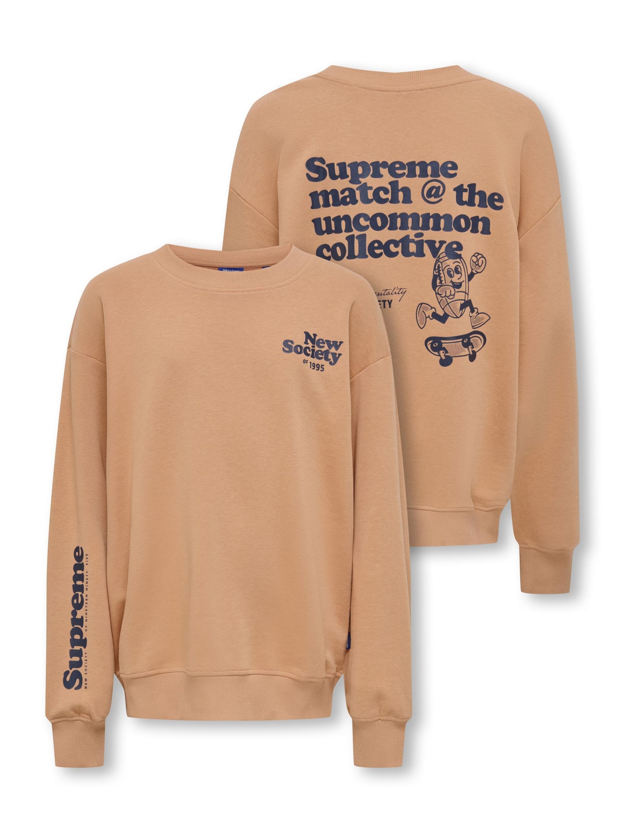 Only & Sons Sweatshirt in Beige: front
