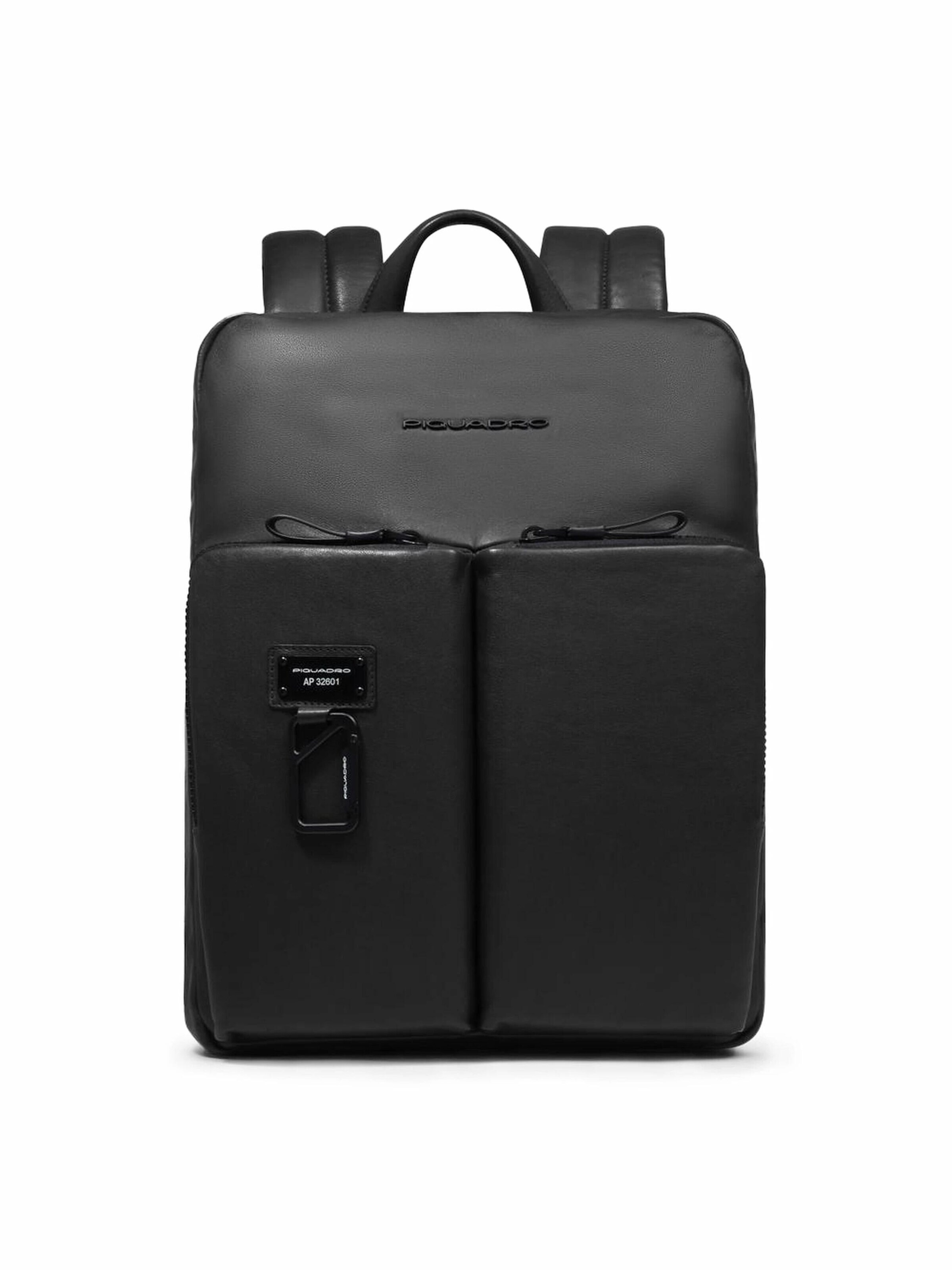 Piquadro Rucksack‌‌‌‌‌‌‌‌‌ in Schwarz: Vorderseite