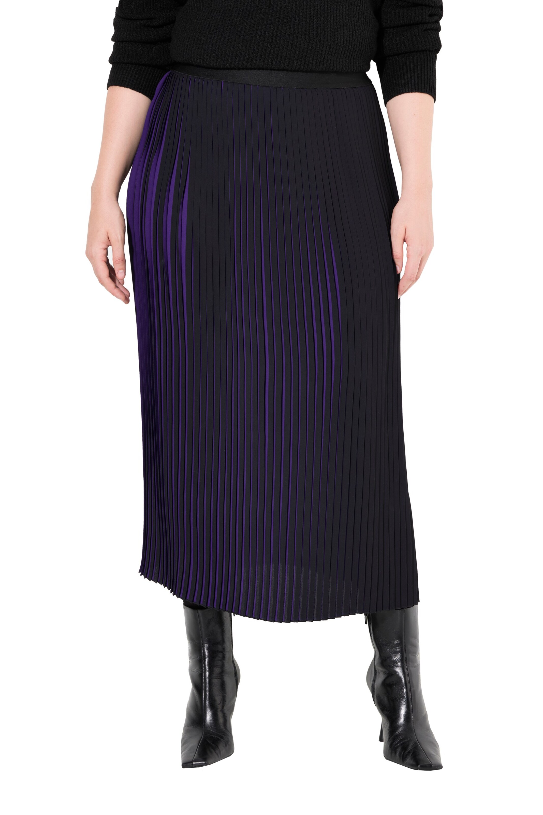 Ulla Popken Rock in Blau: Vorderseite