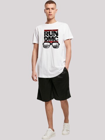 T-Shirt 'Run DMC Glasses NYC' F4NT4STIC en blanc