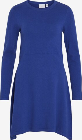 VILA Knitted dress in Blue: front