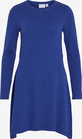 VILA Gebreide jurk in Blauw: voorkant