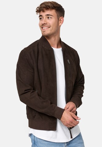 INDICODE JEANS Between-Season Jacket 'Maddoc' in Brown