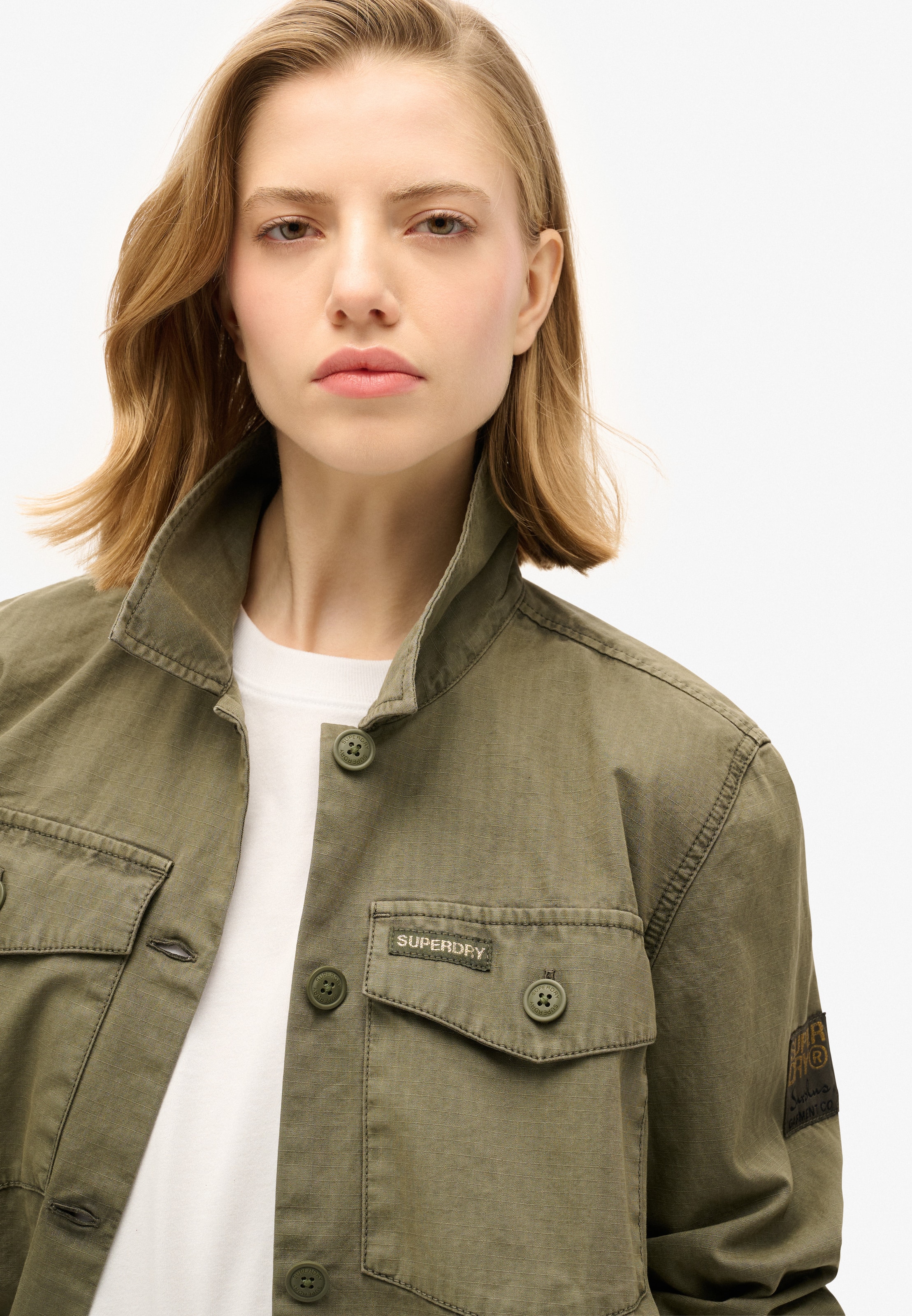 Superdry Tussenjas in Groen