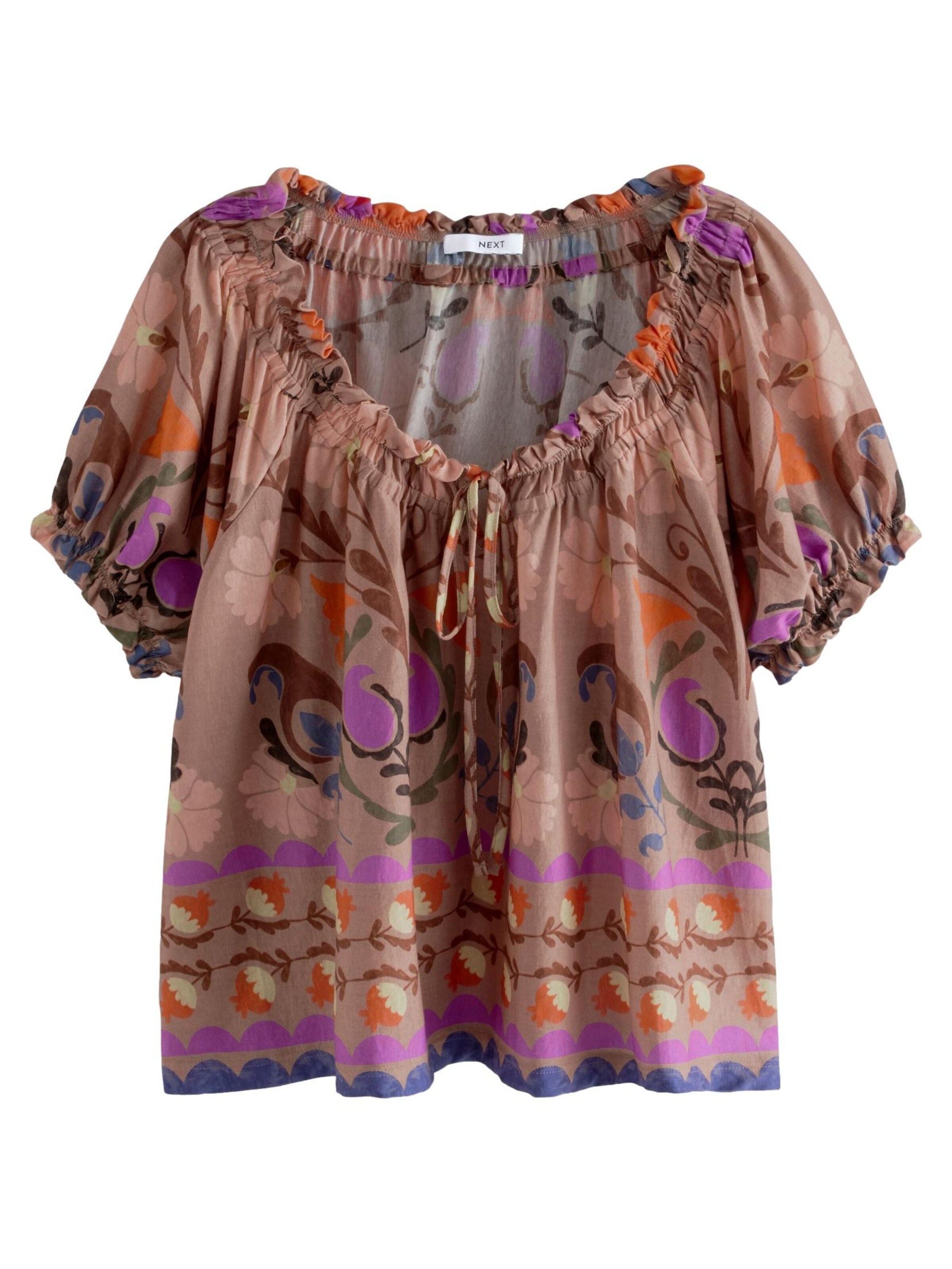 Next Blouse in Brown: front