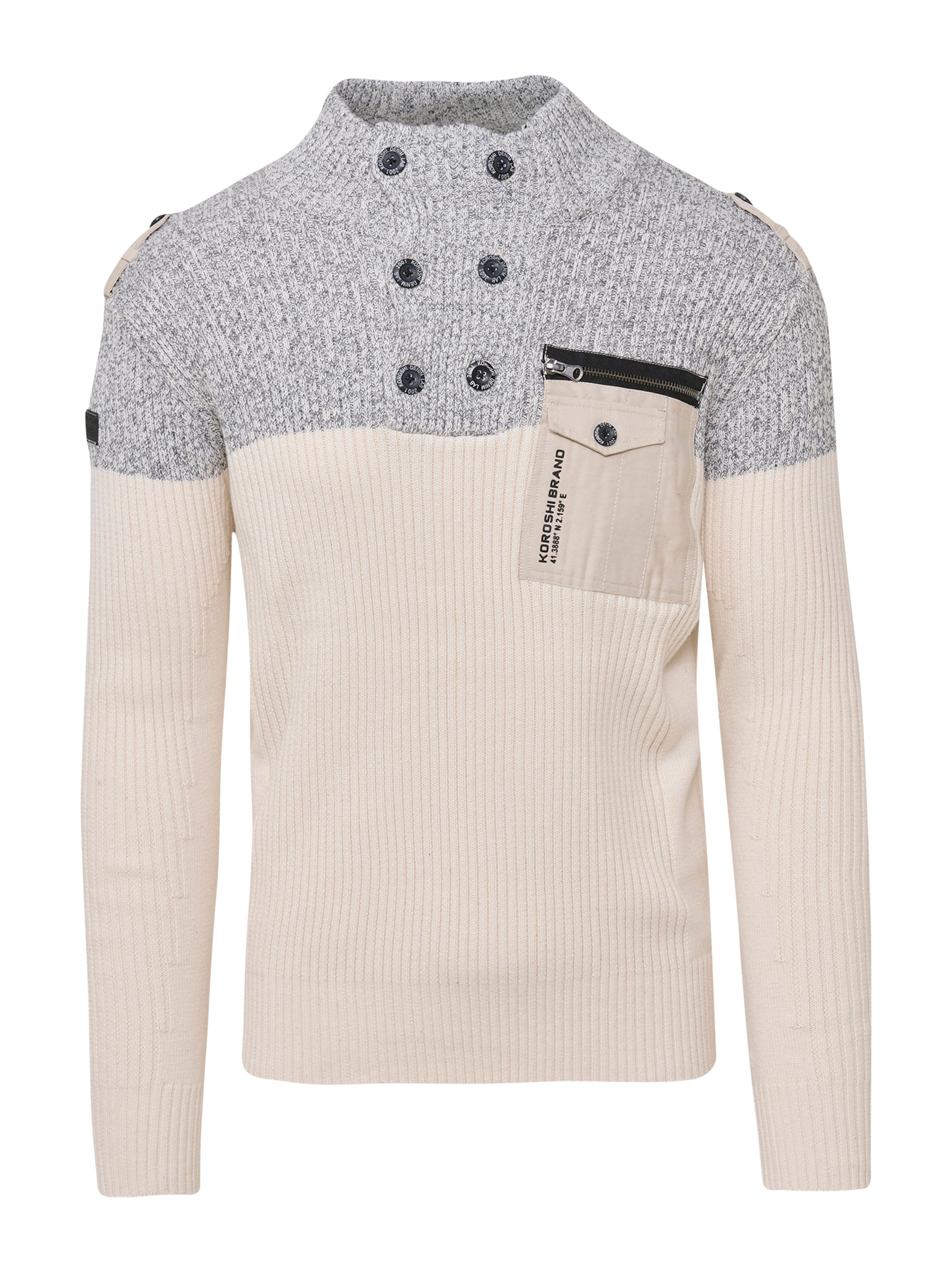 KOROSHI Sweater in White: front