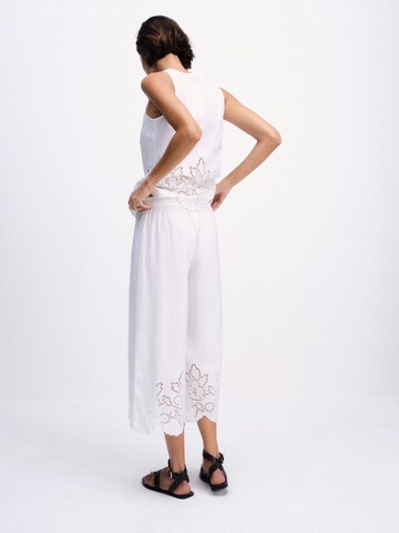 The Set Wide Leg Hose in Braun