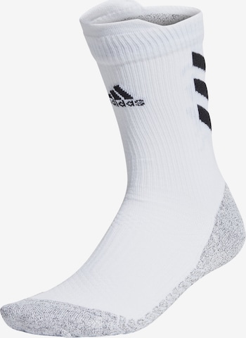 ADIDAS PERFORMANCE Athletic Socks 'ALPHASKIN' in White: front