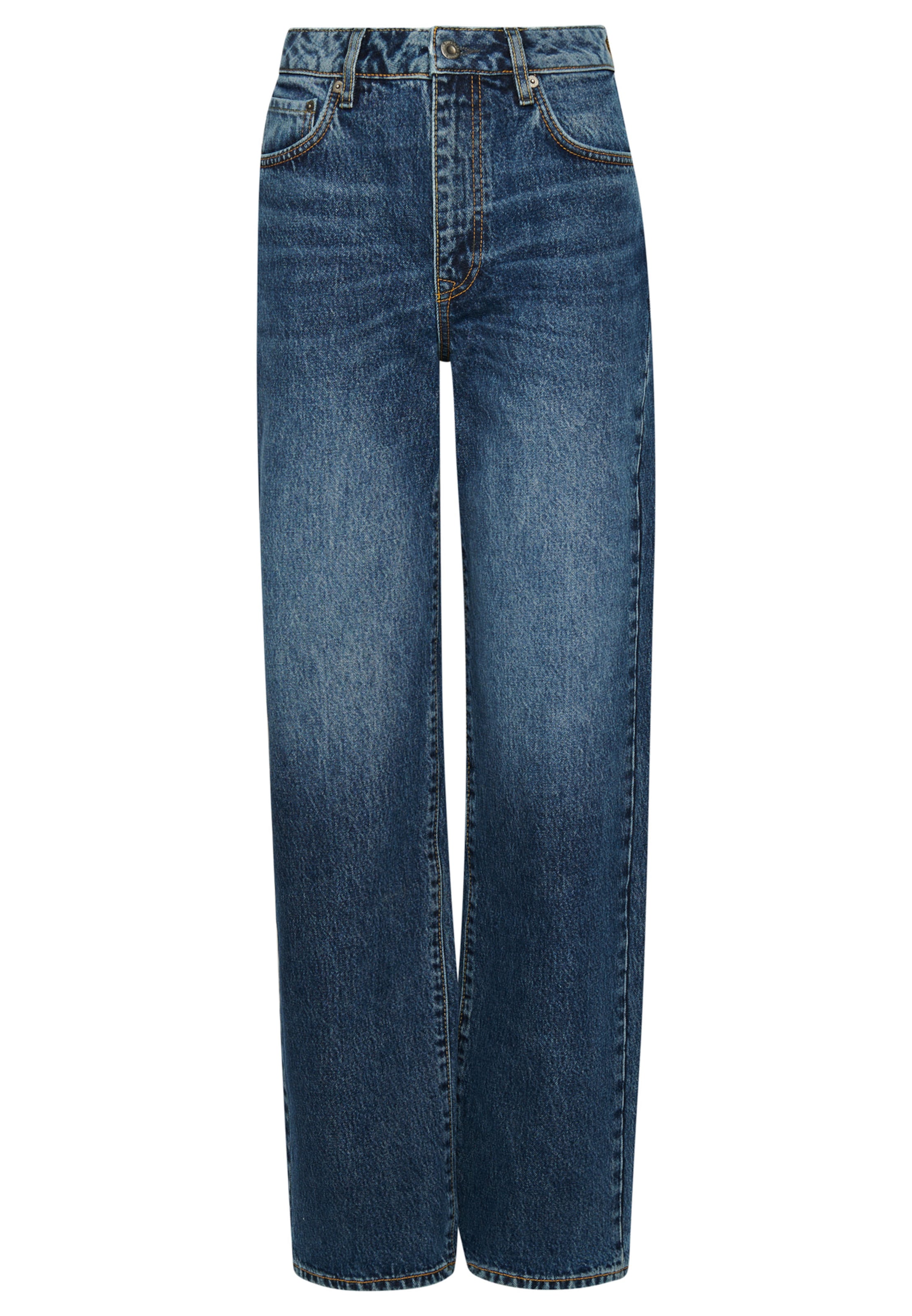 Superdry Wide leg Jeans in Blauw: voorkant
