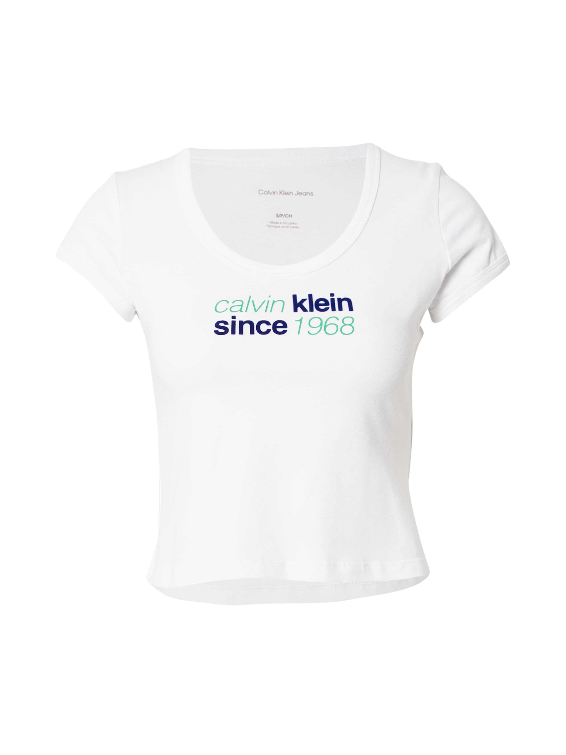 Calvin Klein Jeans Tričko - Biela: predná strana