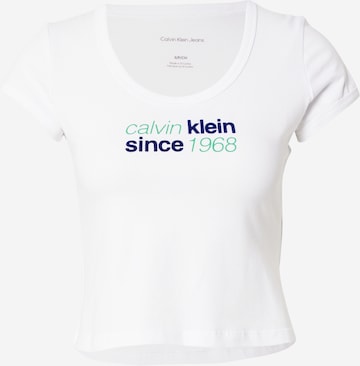 Calvin Klein Jeans Футболка в Белый: спереди