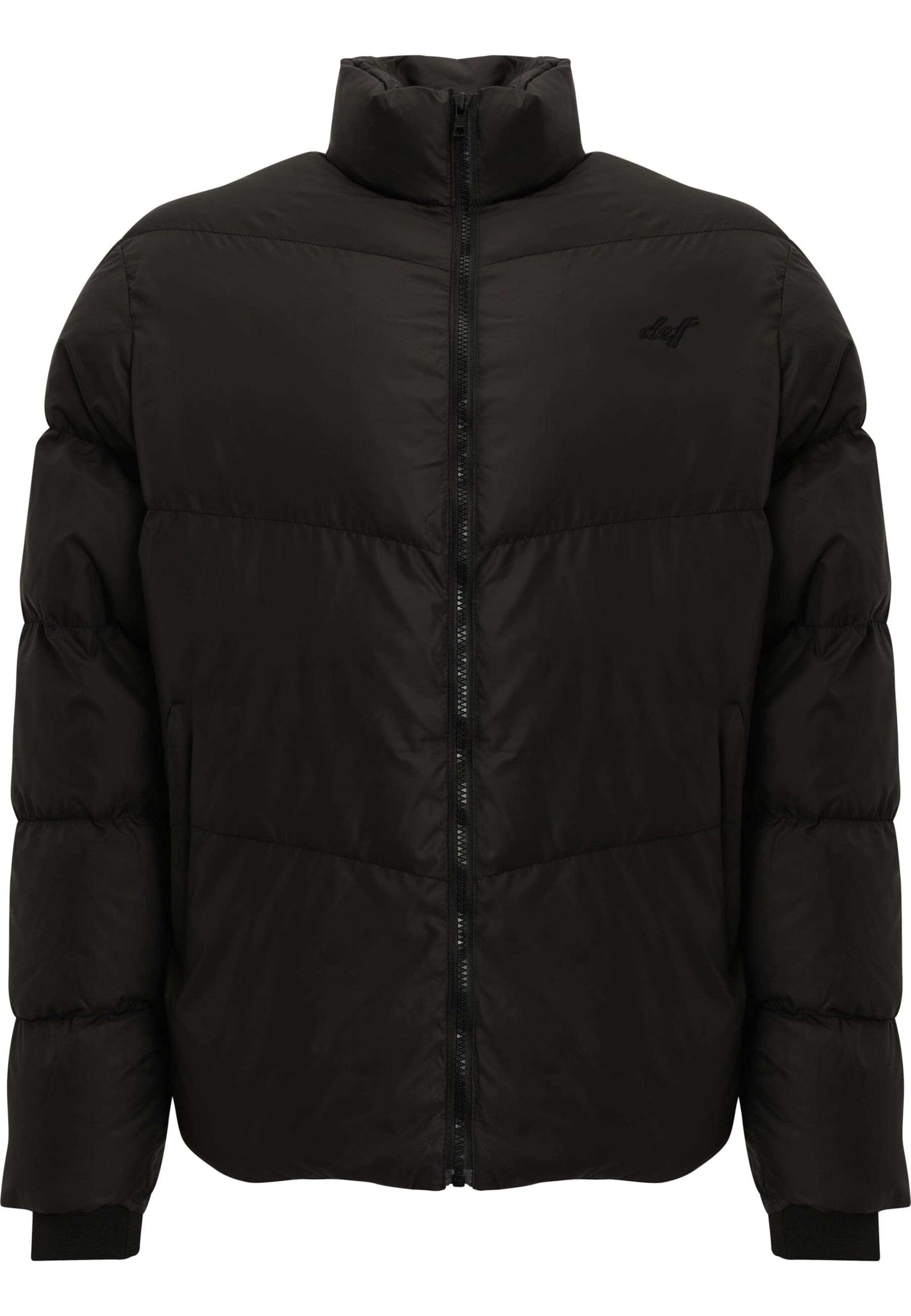 DEF Přechodná bunda – černá: přední strana
