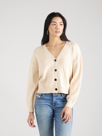 ABOUT YOU Knit Cardigan 'Eve' in Beige: front