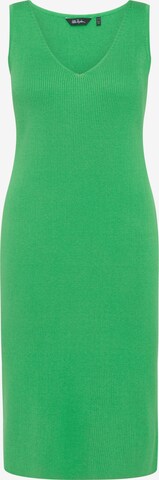 Ulla Popken Knitted dress in Green: front