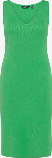 Ulla Popken Robes en maille en vert gazon, Vue avec produit