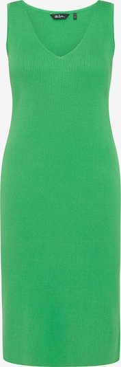 Ulla Popken Robes en maille en vert gazon, Vue avec produit