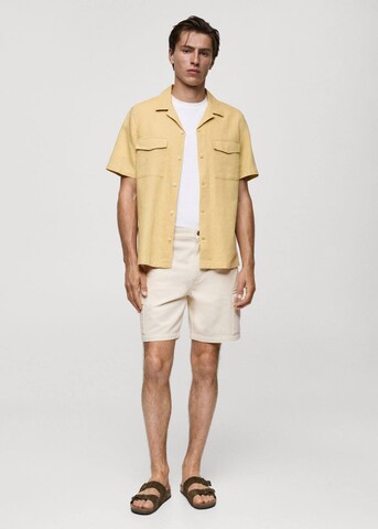 MANGO MAN Regular Shorts in Weiß