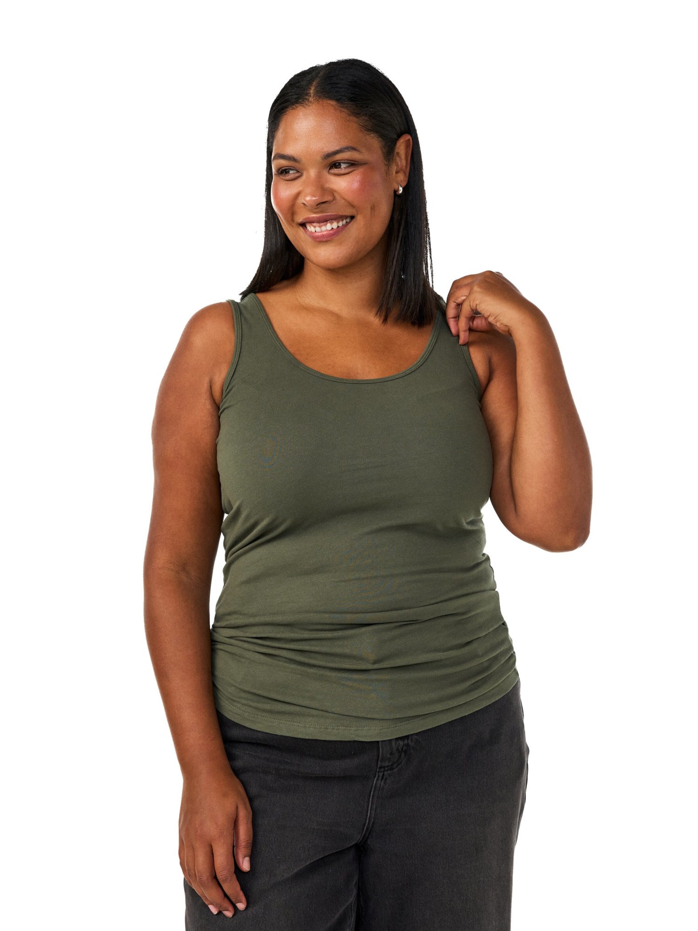 Top di Zizzi in verde: frontale