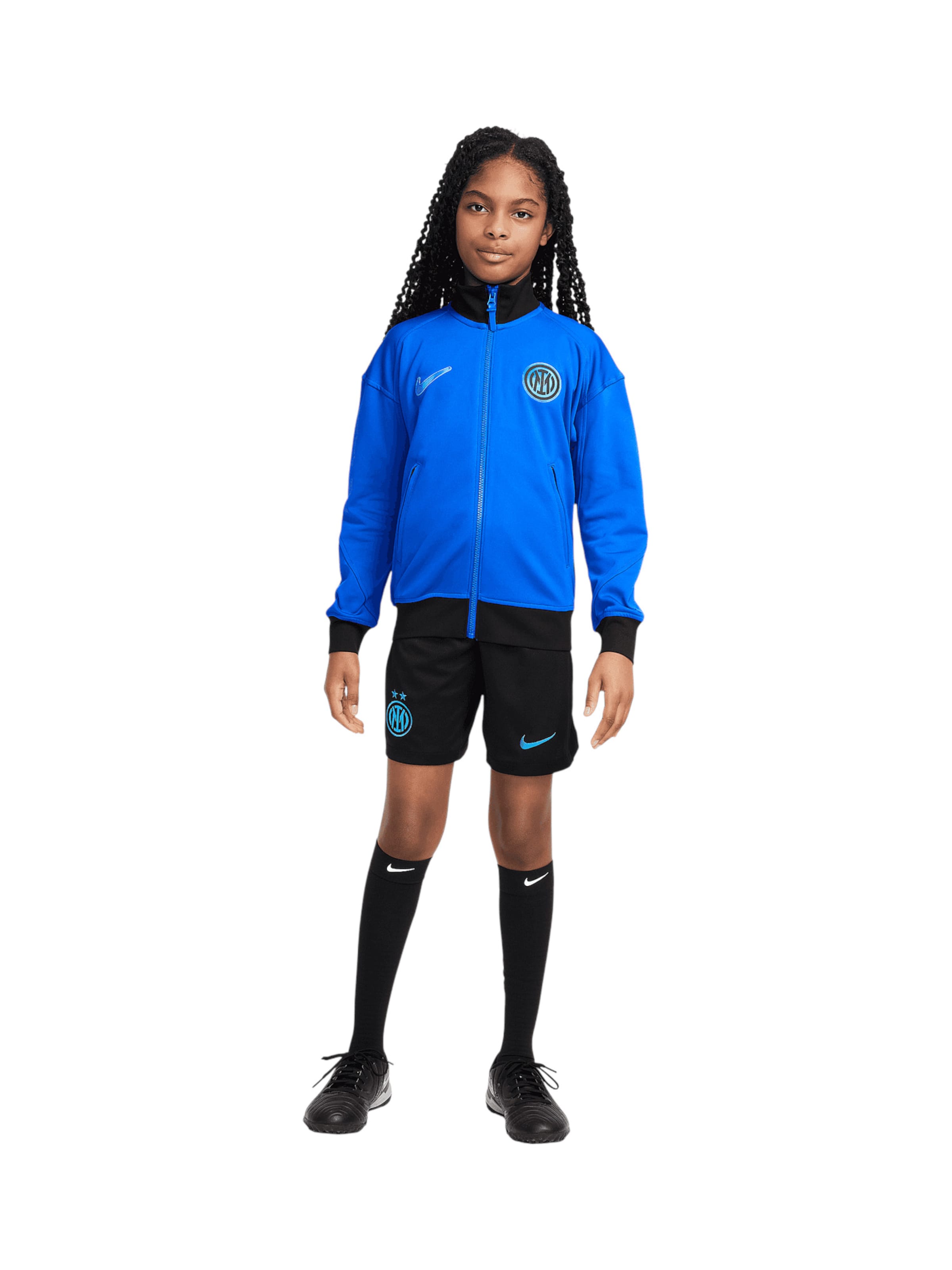 NIKE Sportjacke 'Inter Mailand Academy Pro Anthem' in Blau: Vorderseite