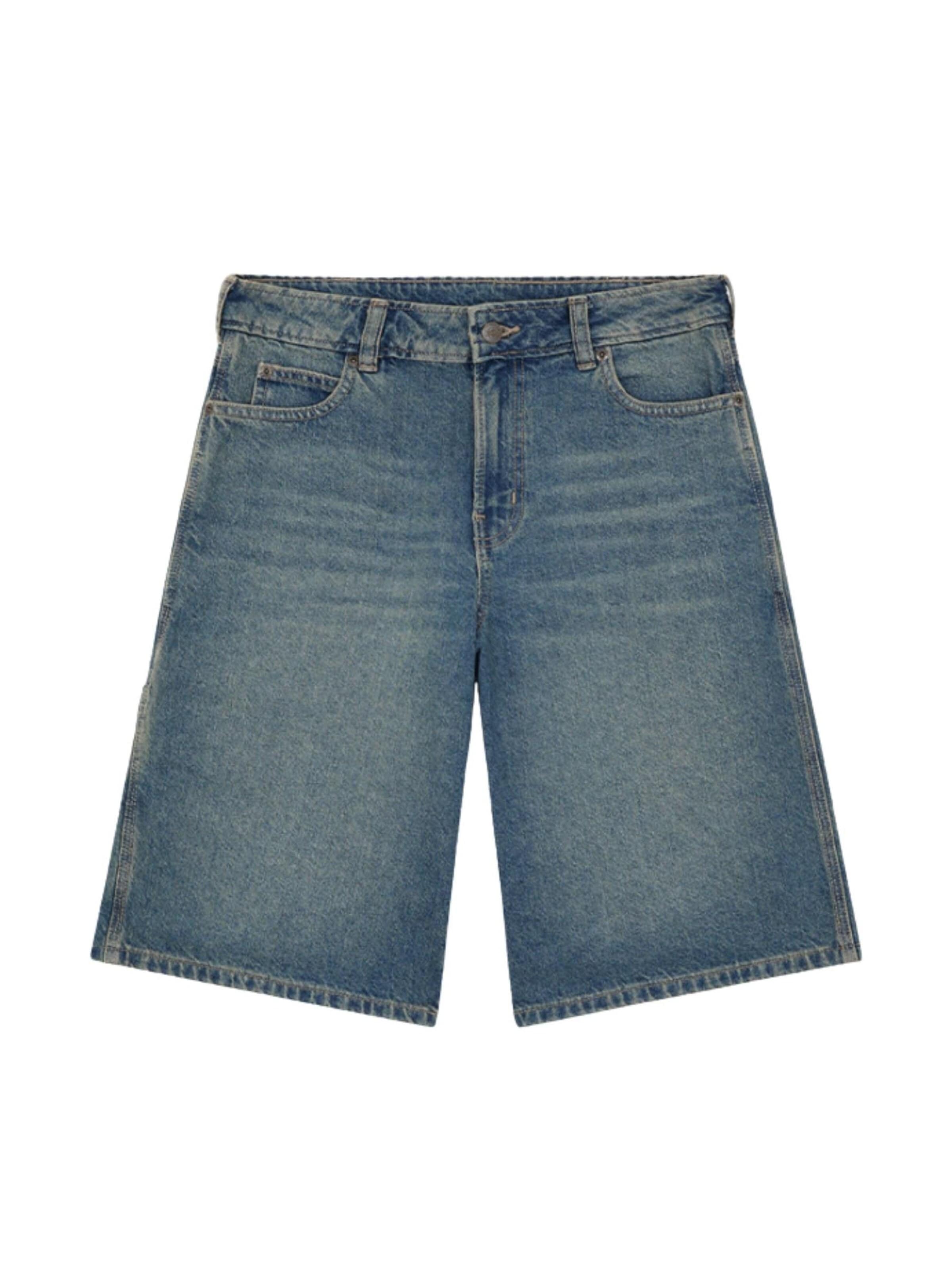 DICKIES Lużny krój Spodnie 'DICKIES 957 13 INCH DENIM SHORT BERMUDA' w kolorze niebieski: przód