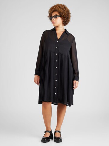 SAMOON Košilové šaty – černá