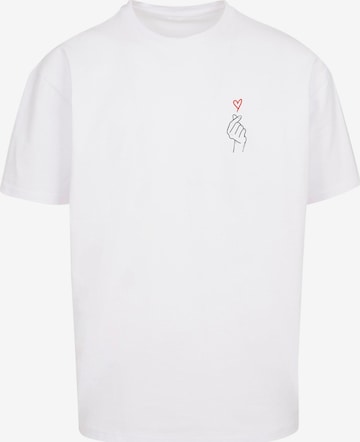 T-Shirt 'K Heart' Merchcode en blanc : devant