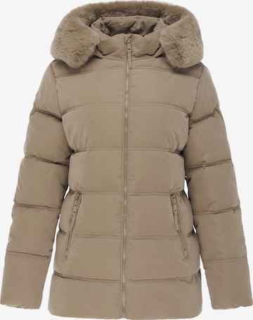 Usha Winterjas in Bruin: voorkant