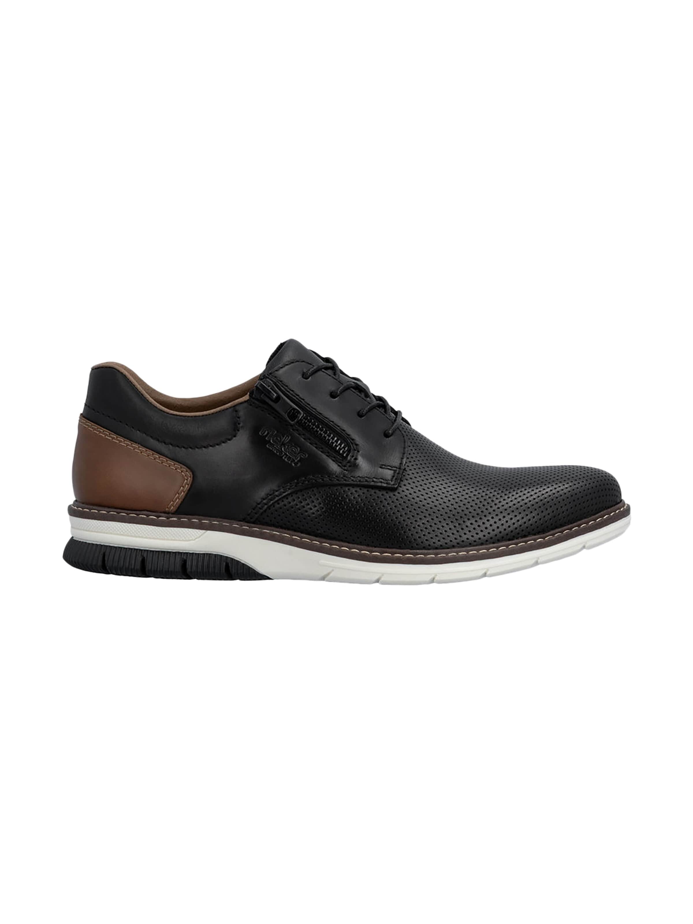 Chaussure basse 'Sneaker aus Clarino-Leder' Rieker en noir
