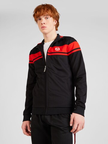 Sergio Tacchini Bluza rozpinana 'DAMARINDO' w kolorze czarny: przód