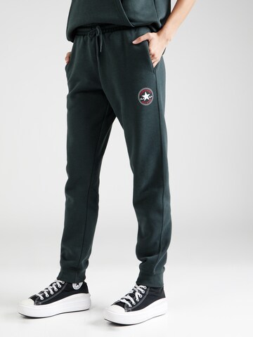 CONVERSE Tapered Trousers 'GO-TO ALL STAR' in Green: front