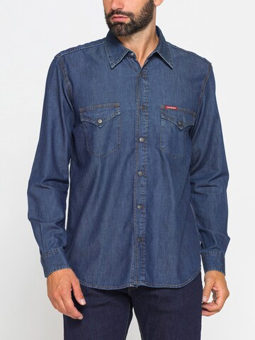 Carrera Jeans Shirt 'Western' in Blue