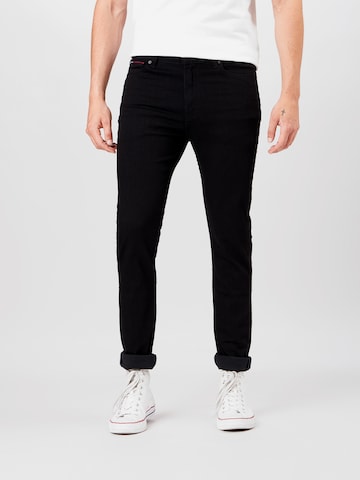 Tommy Jeans Skinny Jeansy 'Simon' w kolorze czarny: przód
