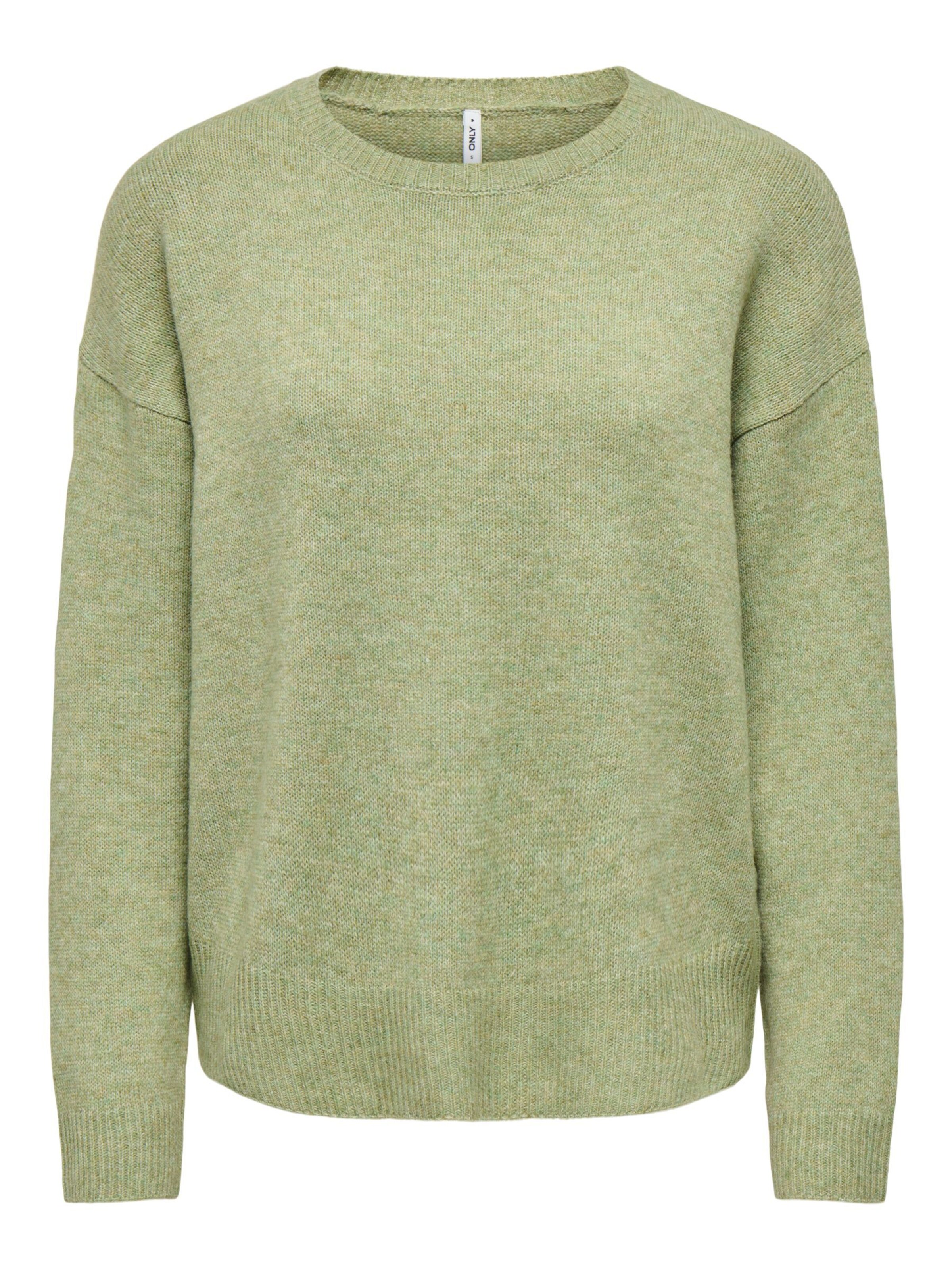 ONLY Pull-over 'ONLOLIVIA' en M en vert gazon, Vue avec produit