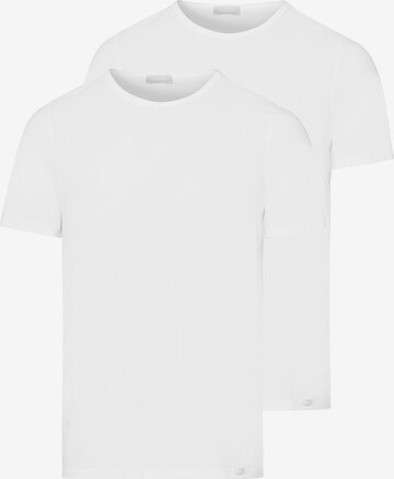 T-Shirt 'Cotton Essentials' Hanro en blanc : devant