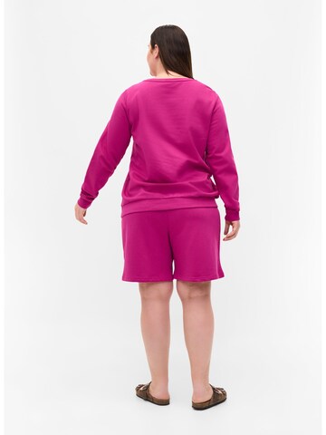 Zizzi Loosefit Shorts 'Nora' in Pink
