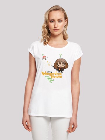 T-shirt 'Harry Potter Hermione Granger Wingardium Leviosa Junior' F4NT4STIC en blanc : devant