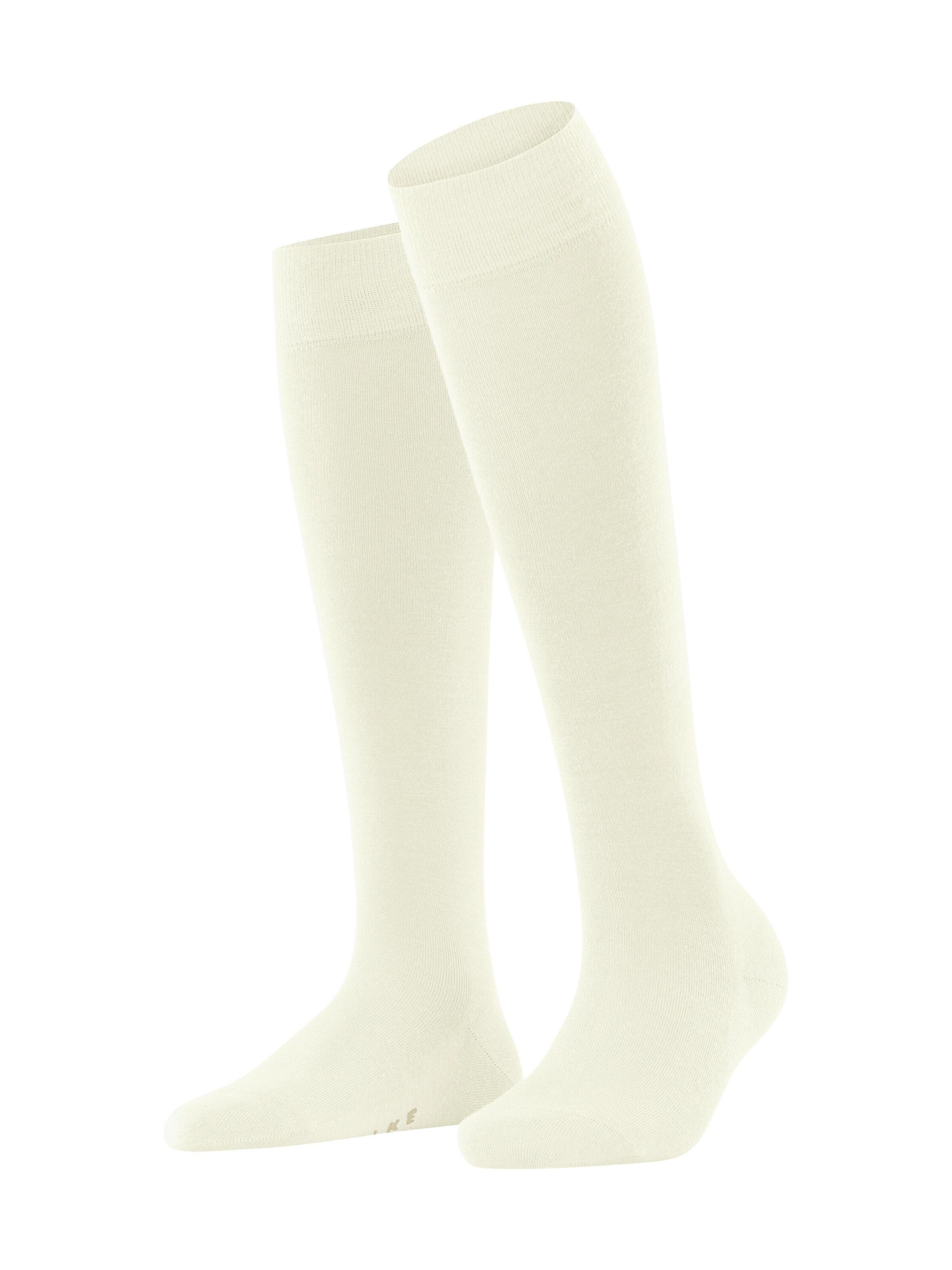 FALKE Knee High Socks 'Softmerino' in White