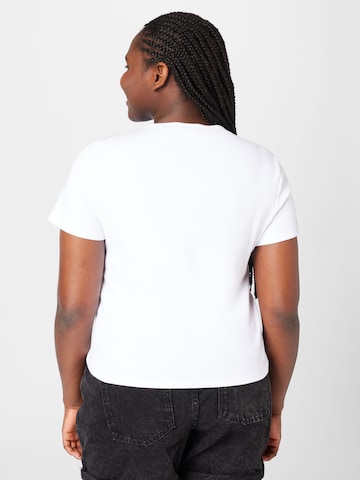 Noisy May Curve Тениска 'MAYA' в бяло