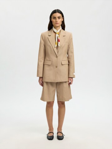 Blazer 'SLFAMOUR' SELECTED en beige