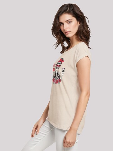 F4NT4STIC Shirt 'Anti Valentinstag Roses are red' in Beige