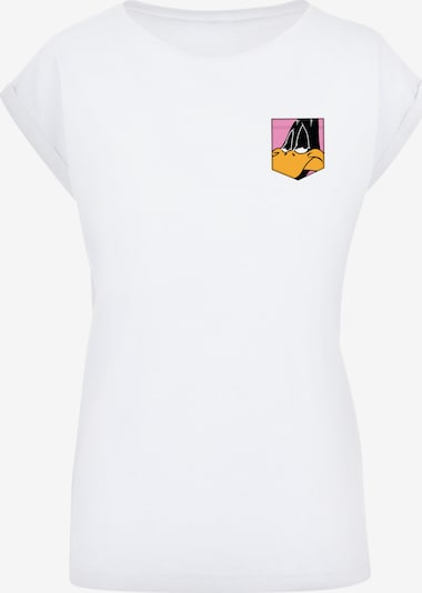 F4NT4STIC T-Shirt 'Looney Tunes Daffy Duck Face' in goldgelb / hellpink / schwarz / weiß, Produktansicht