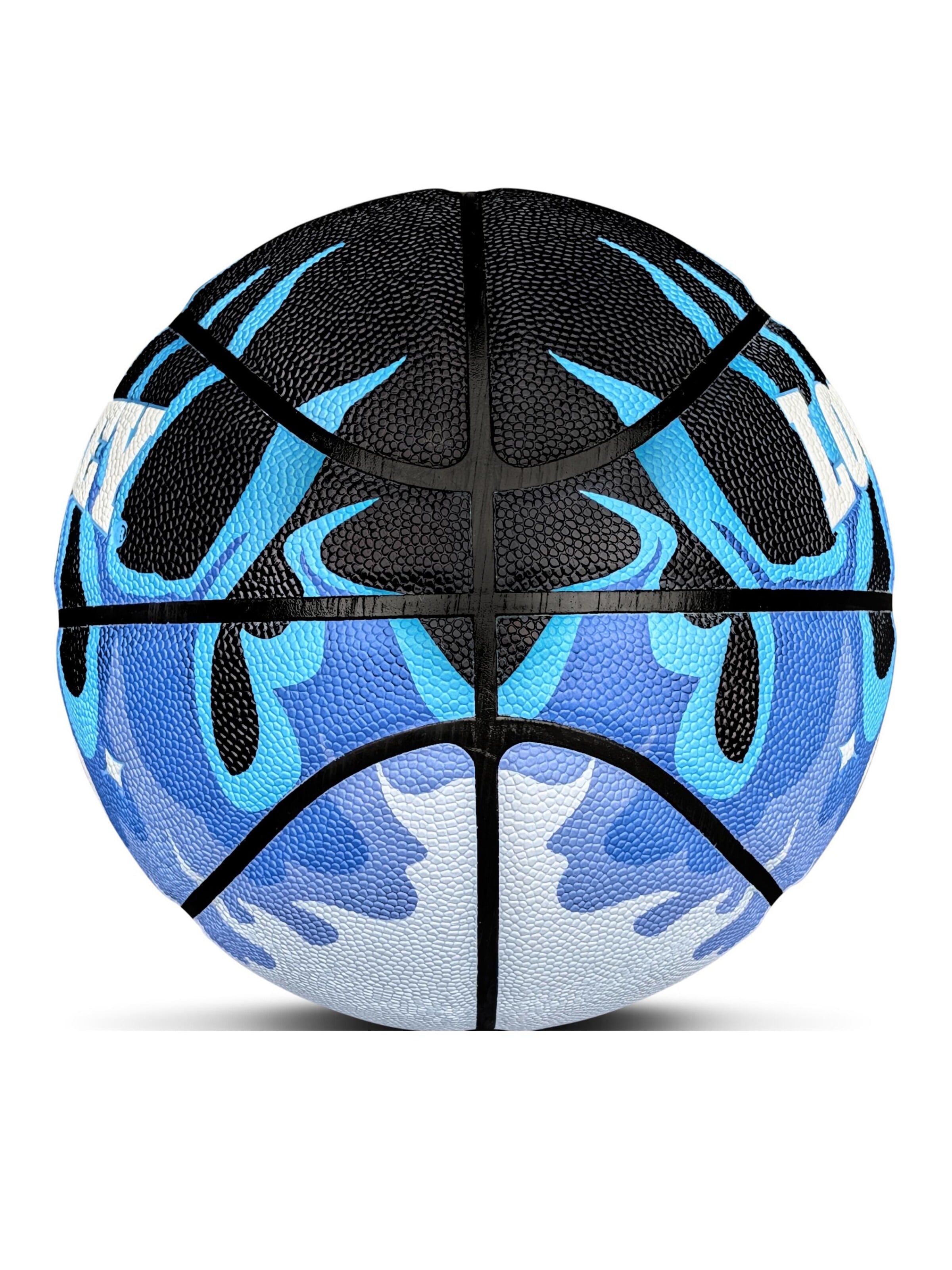 Lowkey Boll 'Blue Flame Y2K Basketball Indoor & Outdoor Size 7' i blå
