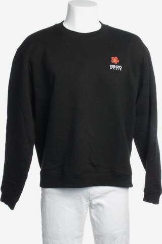 KENZO Sweatshirt & Zip-Up Hoodie in L in Black: front